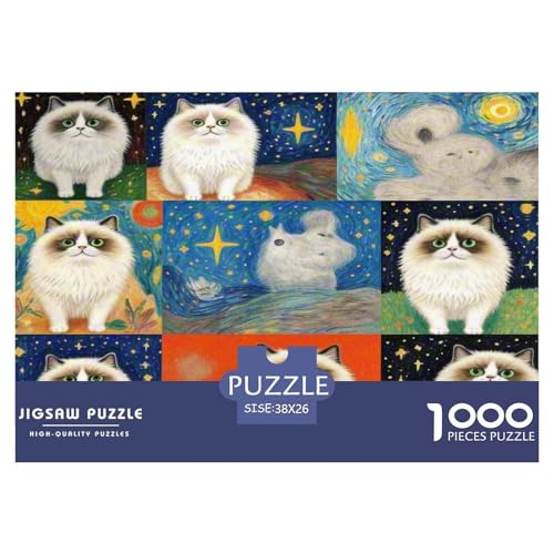 Ragdoll 1000 Teile Tier Puzzles Premium Quality Familienspiel - Home Room Decoration Für Erwachsene, Familien Passen Buntes Spielzeug 38x26cm/1000pcs Ragdoll 1000 Teile Tier Puzzles Premium Quality Familienspiel - Home Room Decoration Für Erwachsene, Familien Passen Buntes Spielzeug 38x26cm/1000pcs von MMDASBVPE