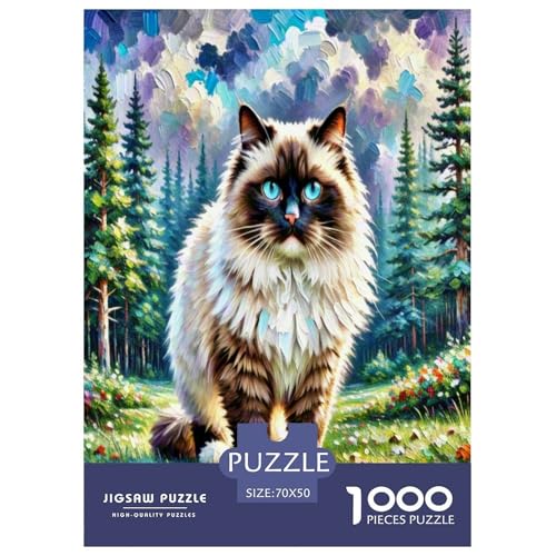 Ragdoll 1000 Teile Tier Puzzles Premium Quality Familienspiel - Home Room Decoration Für Erwachsene, Familien Passen Wertvoll Geschenk Für Kinder 70x50cm/1000pcs Ragdoll 1000 Teile Tier Puzzles Premium Quality Familienspiel - Home Room Decoration Für Erwachsene, Familien Passen Wertvoll Geschenk Für Kinder 70x50cm/1000pcs von MMDASBVPE