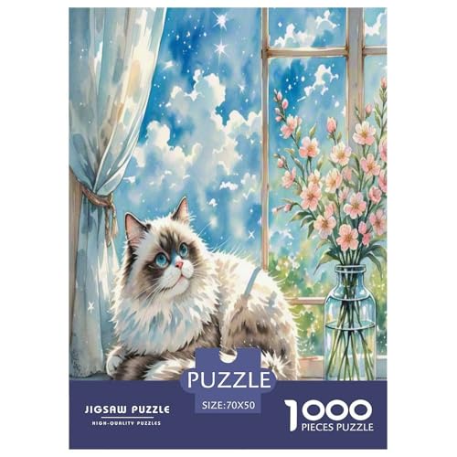 Ragdoll 1000 Teile Tier Puzzles Premium Quality Familienspiel - Home Room Decoration Für Erwachsene Und Kinder Ab 12 Jahren Geschenk Für Von 12 Jahren 70x50cm/1000pcs von MMDASBVPE