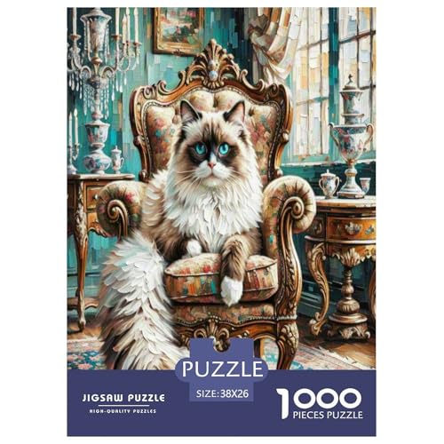 Ragdoll 1000 Teile Tier Puzzles Premium Quality Familienspiel - Home Room Decoration Für Erwachsene Und Kinder Ab 12 Jahren Wertvoll Geschenk Für 38x26cm/1000pcs Ragdoll 1000 Teile Tier Puzzles Premium Quality Familienspiel - Home Room Decoration Für Erwachsene Und Kinder Ab 12 Jahren Wertvoll Geschenk Für 38x26cm/1000pcs von MMDASBVPE