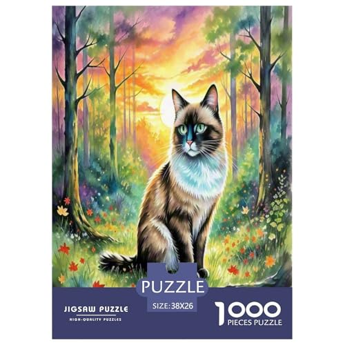 Ragdoll 1000 Teile Tier Puzzles Premium Quality Familienspiel - Home Room Decoration Für Erwachsene Und Kinder Ab 12 Jahren Wertvoll Geschenk Für 38x26cm/1000pcs von MMDASBVPE
