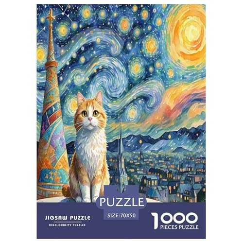 Ragdoll 1000 Teile Tier Puzzles Premium Quality Familienspiel - Home Room Decoration Für Erwachsene Und Kinder Ab 12 Jahren Wertvoll Geschenk Für 70x50cm/1000pcs von MMDASBVPE