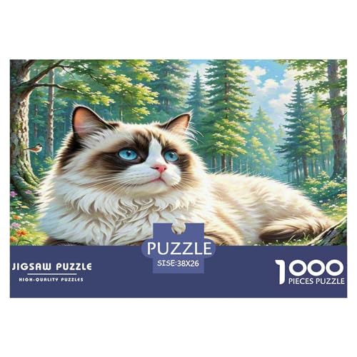 Ragdoll 1000 Teile Tier Puzzles Premium Quality Familienspiel - Home Room Decoration Unterhaltung Für Erwachsene Und Kinder Wertvoll Geschenk Für 38x26cm/1000pcs Ragdoll 1000 Teile Tier Puzzles Premium Quality Familienspiel - Home Room Decoration Unterhaltung Für Erwachsene Und Kinder Wertvoll Geschenk Für 38x26cm/1000pcs von MMDASBVPE