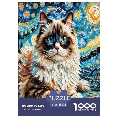 Ragdoll 1000 Teile Tier Puzzles Premium Quality Pädagogisch - Home Room Decoration Erwachsene Und Kinder Geschenk Für Von 12 Jahren 38x26cm/1000pcs Ragdoll 1000 Teile Tier Puzzles Premium Quality Pädagogisch - Home Room Decoration Erwachsene Und Kinder Geschenk Für Von 12 Jahren 38x26cm/1000pcs von MMDASBVPE