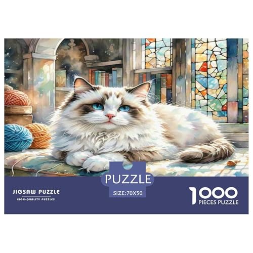 Ragdoll 1000 Teile Tier Puzzles Premium Quality Pädagogisch - Home Room Decoration Für Erwachsene, Familien Passen Wertvoll Geschenk Für Kinder 70x50cm/1000pcs Ragdoll 1000 Teile Tier Puzzles Premium Quality Pädagogisch - Home Room Decoration Für Erwachsene, Familien Passen Wertvoll Geschenk Für Kinder 70x50cm/1000pcs von MMDASBVPE