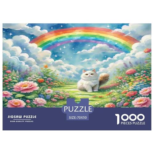 Ragdoll 1000 Teile Tier Puzzles Premium Quality Pädagogisch - Home Room Decoration Für Erwachsene Und Kinder Ab 12 Jahren Buntes Spielzeug 70x50cm/1000pcs von MMDASBVPE
