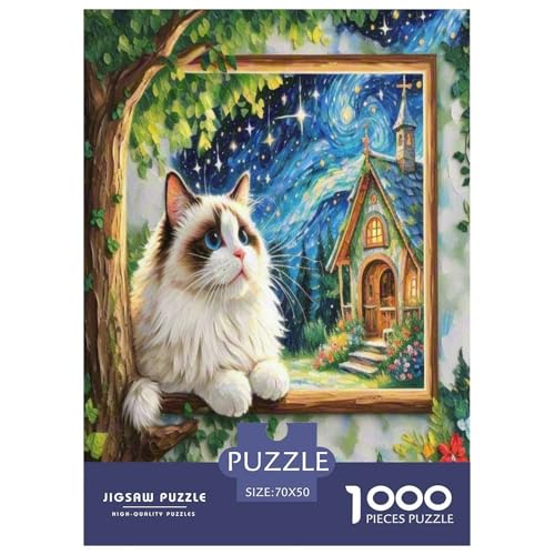 Ragdoll 1000 Teile Tier Puzzles Premium Quality Pädagogisch - Home Room Decoration Für Erwachsene Und Kinder Ab 12 Jahren Buntes Spielzeug 70x50cm/1000pcs Ragdoll 1000 Teile Tier Puzzles Premium Quality Pädagogisch - Home Room Decoration Für Erwachsene Und Kinder Ab 12 Jahren Buntes Spielzeug 70x50cm/1000pcs von MMDASBVPE