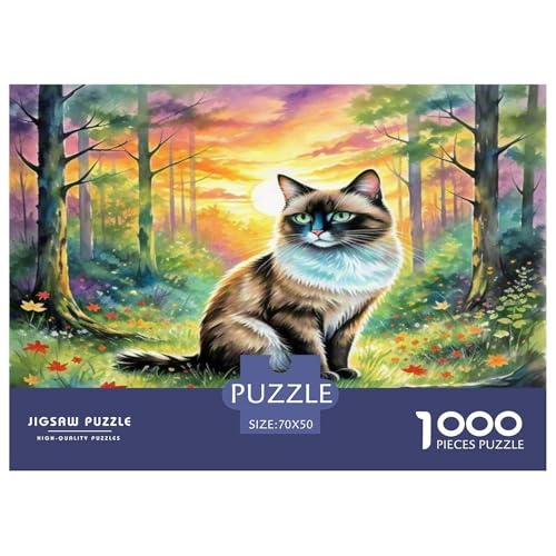 Ragdoll 1000 Teile Tier Puzzles Premium Quality Pädagogisch - Home Room Decoration Für Erwachsene Und Kinder Ab 12 Jahren Wertvoll Geschenk Für 70x50cm/1000pcs von MMDASBVPE