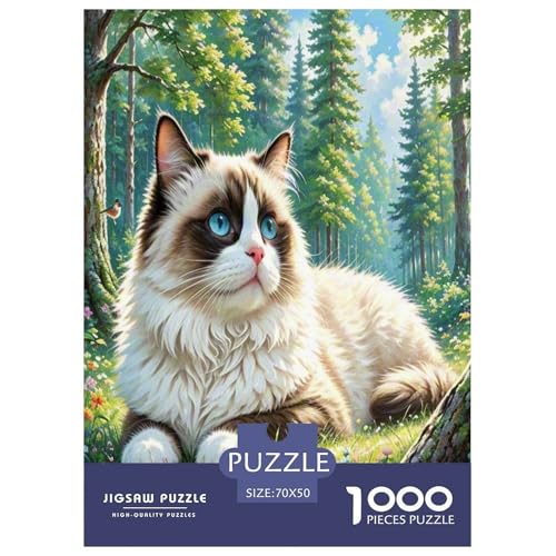 Ragdoll 1000 Teile Tier Puzzles Premium Quality Pädagogisch - Home Room Decoration Für Erwachsene Und Kinder Ab 12 Jahren Wertvoll Geschenk Für 70x50cm/1000pcs von MMDASBVPE