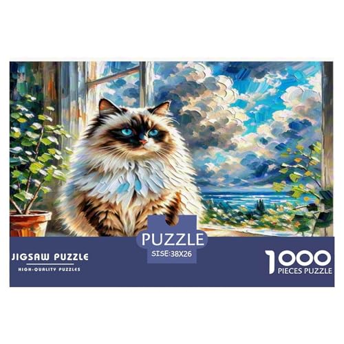 Ragdoll 1000 Teile Tier Puzzles Premium Quality Pädagogisch - Home Room Decoration Unterhaltung Für Erwachsene Und Kinder Wertvoll Geschenk Für 38x26cm/1000pcs Ragdoll 1000 Teile Tier Puzzles Premium Quality Pädagogisch - Home Room Decoration Unterhaltung Für Erwachsene Und Kinder Wertvoll Geschenk Für 38x26cm/1000pcs von MMDASBVPE