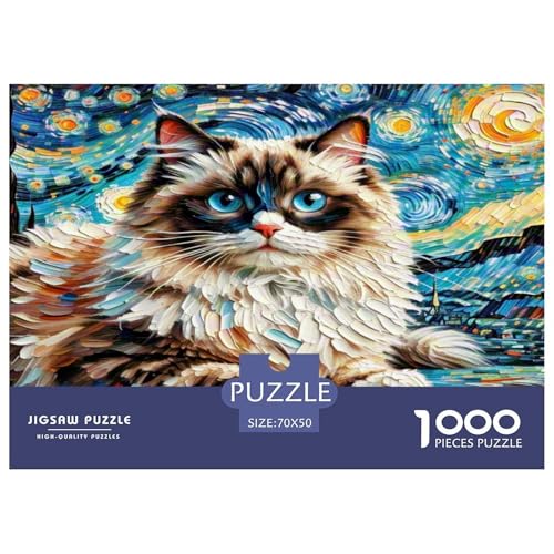 Ragdoll 1000-teiliges Tier Puzzles Premium Quality Familienspiel - Home Room Decoration Erwachsene Und Kinder Wertvoll Geschenk Für 70x50cm/1000pcs Ragdoll 1000-teiliges Tier Puzzles Premium Quality Familienspiel - Home Room Decoration Erwachsene Und Kinder Wertvoll Geschenk Für 70x50cm/1000pcs von MMDASBVPE
