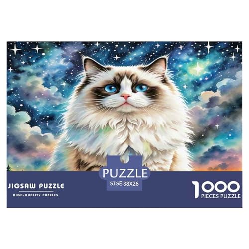Ragdoll 1000-teiliges Tier Puzzles Premium Quality Familienspiel - Home Room Decoration Für Erwachsene, Familien Passen Buntes Spielzeug 38x26cm/1000pcs Ragdoll 1000-teiliges Tier Puzzles Premium Quality Familienspiel - Home Room Decoration Für Erwachsene, Familien Passen Buntes Spielzeug 38x26cm/1000pcs von MMDASBVPE