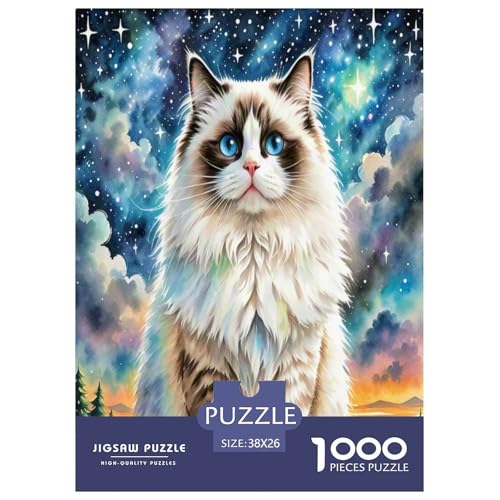 Ragdoll 1000-teiliges Tier Puzzles Premium Quality Familienspiel - Home Room Decoration Für Erwachsene Und Kinder Ab 12 Jahren Buntes Spielzeug 38x26cm/1000pcs Ragdoll 1000-teiliges Tier Puzzles Premium Quality Familienspiel - Home Room Decoration Für Erwachsene Und Kinder Ab 12 Jahren Buntes Spielzeug 38x26cm/1000pcs von MMDASBVPE