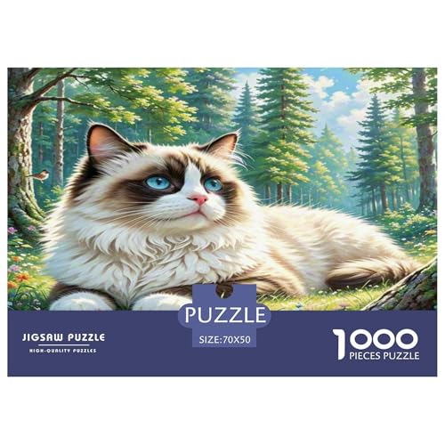 Ragdoll 1000-teiliges Tier Puzzles Premium Quality Familienspiel - Home Room Decoration Für Erwachsene Und Kinder Ab 12 Jahren Wertvoll Geschenk Für 70x50cm/1000pcs Ragdoll 1000-teiliges Tier Puzzles Premium Quality Familienspiel - Home Room Decoration Für Erwachsene Und Kinder Ab 12 Jahren Wertvoll Geschenk Für 70x50cm/1000pcs von MMDASBVPE