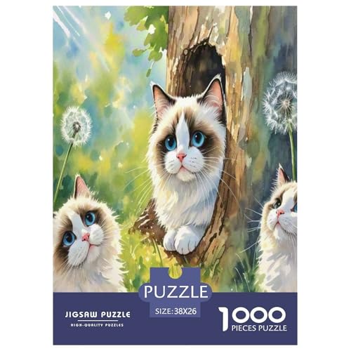 Ragdoll 1000-teiliges Tier Puzzles Premium Quality Pädagogisch - Home Room Decoration Erwachsene Und Kinder Buntes Spielzeug 38x26cm/1000pcs Ragdoll 1000-teiliges Tier Puzzles Premium Quality Pädagogisch - Home Room Decoration Erwachsene Und Kinder Buntes Spielzeug 38x26cm/1000pcs von MMDASBVPE