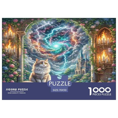 Ragdoll 1000-teiliges Tier Puzzles Premium Quality Pädagogisch - Home Room Decoration Erwachsene Und Kinder Buntes Spielzeug 70x50cm/1000pcs von MMDASBVPE