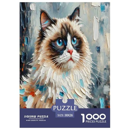 Ragdoll 1000-teiliges Tier Puzzles Premium Quality Pädagogisch - Home Room Decoration Für Erwachsene, Familien Passen Buntes Spielzeug 38x26cm/1000pcs Ragdoll 1000-teiliges Tier Puzzles Premium Quality Pädagogisch - Home Room Decoration Für Erwachsene, Familien Passen Buntes Spielzeug 38x26cm/1000pcs von MMDASBVPE