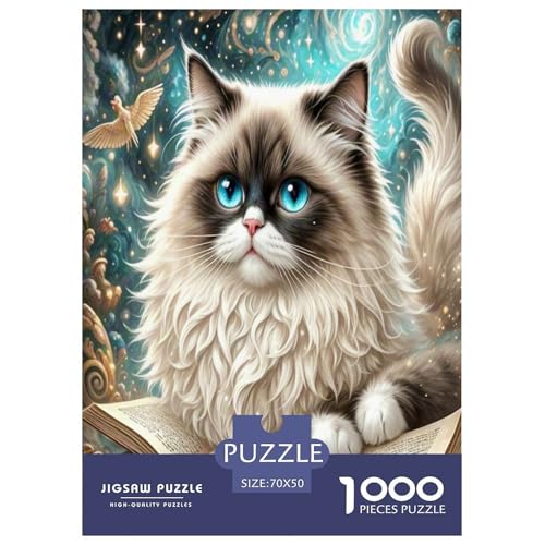 Ragdoll 1000-teiliges Tier Puzzles Premium Quality Pädagogisch - Home Room Decoration Für Erwachsene, Familien Passen Wertvoll Geschenk Für Kinder 70x50cm/1000pcs Ragdoll 1000-teiliges Tier Puzzles Premium Quality Pädagogisch - Home Room Decoration Für Erwachsene, Familien Passen Wertvoll Geschenk Für Kinder 70x50cm/1000pcs von MMDASBVPE