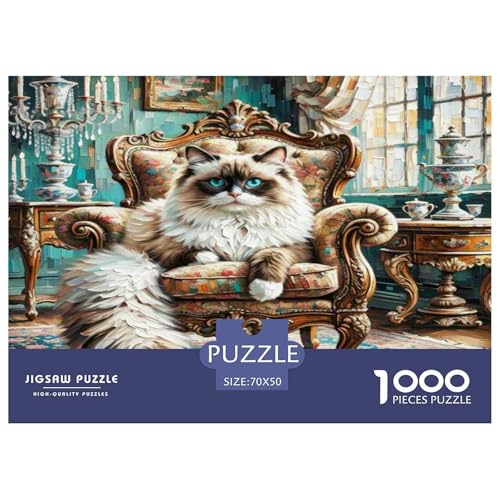 Ragdoll 1000-teiliges Tier Puzzles Premium Quality Pädagogisch - Home Room Decoration Für Erwachsene Und Kinder Ab 12 Jahren Buntes Spielzeug 70x50cm/1000pcs Ragdoll 1000-teiliges Tier Puzzles Premium Quality Pädagogisch - Home Room Decoration Für Erwachsene Und Kinder Ab 12 Jahren Buntes Spielzeug 70x50cm/1000pcs von MMDASBVPE