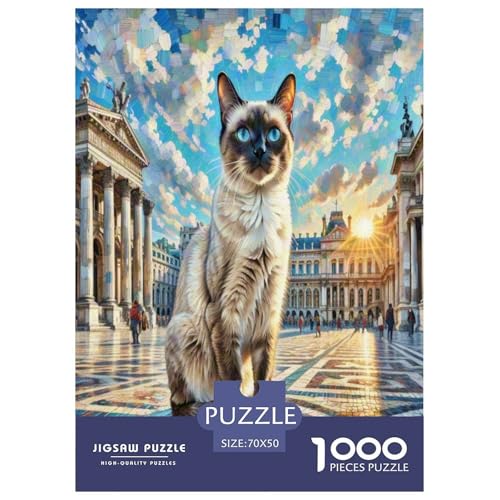 Ragdoll 1000-teiliges Tier Puzzles Premium Quality Pädagogisch - Home Room Decoration Unterhaltung Für Erwachsene Und Kinder Buntes Spielzeug 70x50cm/1000pcs von MMDASBVPE