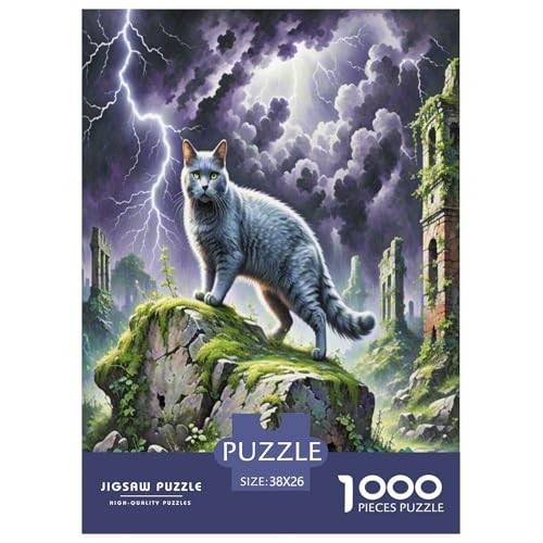 Russisch Blau 1000 Teile Tier Puzzles Premium Quality Pädagogisch - Home Room Decoration Erwachsene Und Kinder Geschenk Für Von 12 Jahren 38x26cm/1000pcs Russisch Blau 1000 Teile Tier Puzzles Premium Quality Pädagogisch - Home Room Decoration Erwachsene Und Kinder Geschenk Für Von 12 Jahren 38x26cm/1000pcs von MMDASBVPE