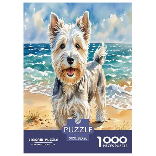Schnauzer 1000 Teile Tier Puzzles Premium Quality Familienspiel - Home Room Decoration Für Erwachsene Und Kinder Ab 12 Jahren Geschenk Für Von 12 Jahren 38x26cm/1000pcs von MMDASBVPE