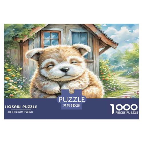 Schnauzer 1000 Teile Tier Puzzles Premium Quality Pädagogisch - Home Room Decoration Erwachsene Und Kinder Buntes Spielzeug 38x26cm/1000pcs von MMDASBVPE