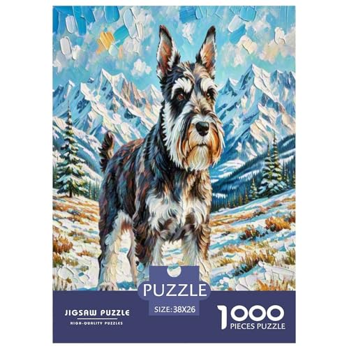 Schnauzer 1000-teiliges Tier Puzzles Premium Quality Familienspiel - Home Room Decoration Für Erwachsene Und Kinder Ab 12 Jahren Buntes Spielzeug 38x26cm/1000pcs Schnauzer 1000-teiliges Tier Puzzles Premium Quality Familienspiel - Home Room Decoration Für Erwachsene Und Kinder Ab 12 Jahren Buntes Spielzeug 38x26cm/1000pcs von MMDASBVPE