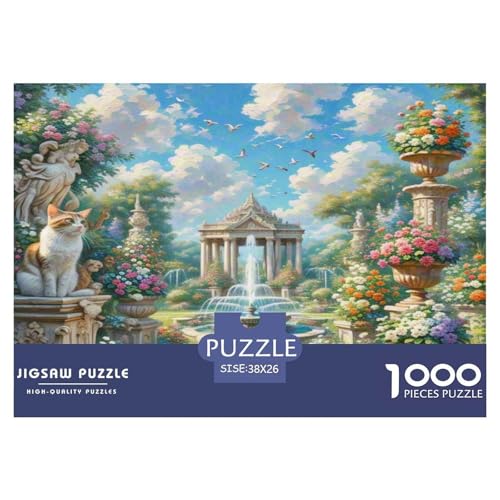 Siamisches Kätzchen 1000-teiliges Tier Puzzles Premium Quality Familienspiel - Home Room Decoration Für Erwachsene Und Kinder Ab 12 Jahren Wertvoll Geschenk Für 38x26cm/1000pcs von MMDASBVPE