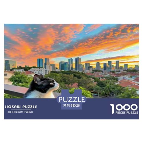 Singapur 1000 Teile Tier Puzzles Premium Quality Pädagogisch - Home Room Decoration Für Erwachsene Und Kinder Ab 12 Jahren Geschenk Für Von 12 Jahren 38x26cm/1000pcs von MMDASBVPE