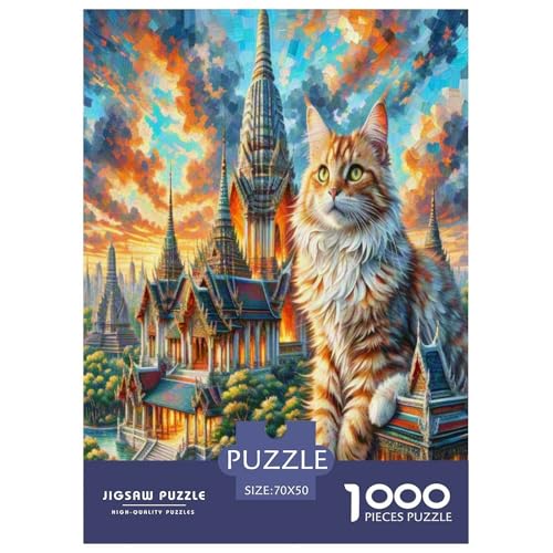 Singapur 1000-teiliges Tier Puzzles Premium Quality Pädagogisch - Home Room Decoration Für Erwachsene Und Kinder Ab 12 Jahren Wertvoll Geschenk Für 70x50cm/1000pcs von MMDASBVPE