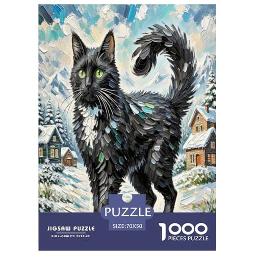 Somalische Katze 1000 Teile Tier Puzzles Premium Quality Familienspiel - Home Room Decoration Für Erwachsene Und Kinder Ab 12 Jahren Buntes Spielzeug 70x50cm/1000pcs von MMDASBVPE