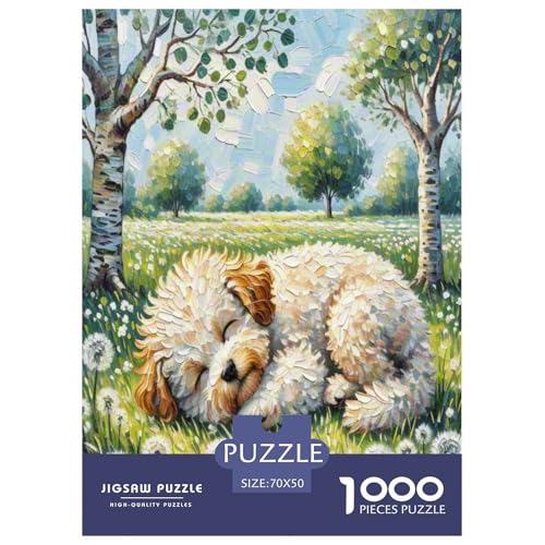 Teddy Hund 1000 Teile Tier Puzzles Premium Quality Familienspiel - Home Room Decoration Erwachsene Und Kinder Buntes Spielzeug 70x50cm/1000pcs von MMDASBVPE