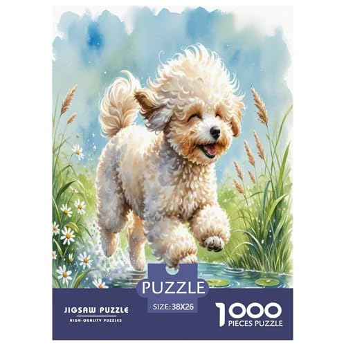 Teddy Hund 1000 Teile Tier Puzzles Premium Quality Pädagogisch - Home Room Decoration Für Erwachsene, Familien Passen Wertvoll Geschenk Für Kinder 38x26cm/1000pcs von MMDASBVPE