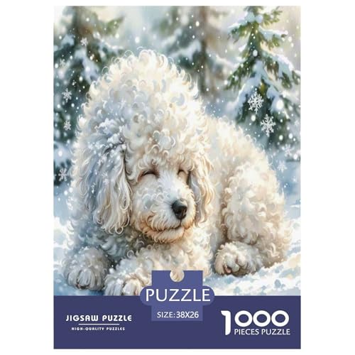 Teddy Hund 1000-teiliges Tier Puzzles Premium Quality Familienspiel - Home Room Decoration Für Erwachsene Und Kinder Ab 12 Jahren Buntes Spielzeug 38x26cm/1000pcs von MMDASBVPE