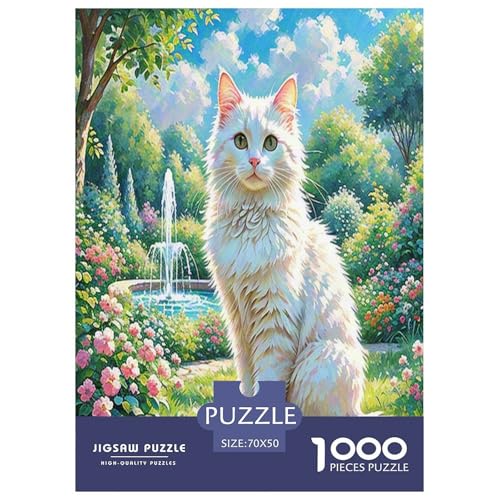 Türkische Angora 1000 Teile Tier Puzzles Premium Quality Pädagogisch - Home Room Decoration Für Erwachsene Und Kinder Ab 12 Jahren Buntes Spielzeug 70x50cm/1000pcs von MMDASBVPE
