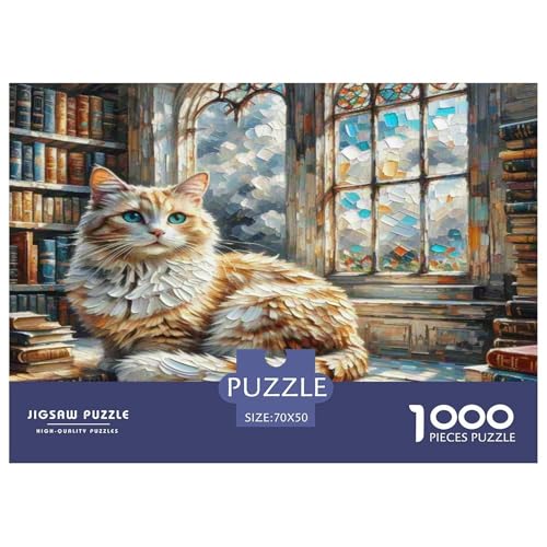 Türkische Angora 1000 Teile Tier Puzzles Premium Quality Pädagogisch - Home Room Decoration Für Erwachsene Und Kinder Ab 12 Jahren Wertvoll Geschenk Für 70x50cm/1000pcs von MMDASBVPE