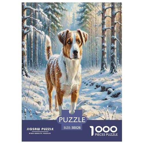 Walisischer Terrier 1000 Teile Tierhund Puzzles Premium Quality Pädagogisch - Home Room Decoration Für Erwachsene, Familien Passen Buntes Spielzeug 38x26cm/1000pcs von MMDASBVPE