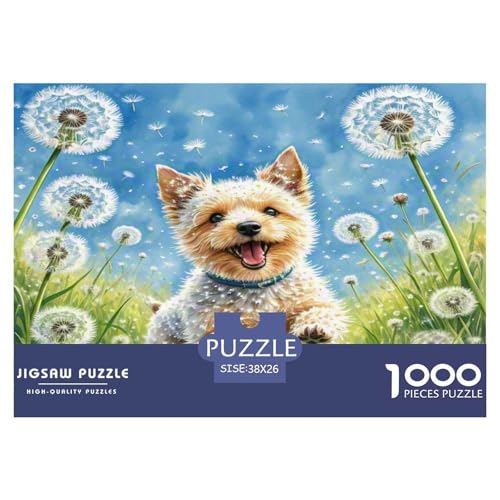 Walisischer Terrier 1000 Teile Tierhund Puzzles Premium Quality Pädagogisch - Home Room Decoration Für Erwachsene, Familien Passen Geschenk Für Kinder Von 12 Jahren 38x26cm/1000pcs von MMDASBVPE