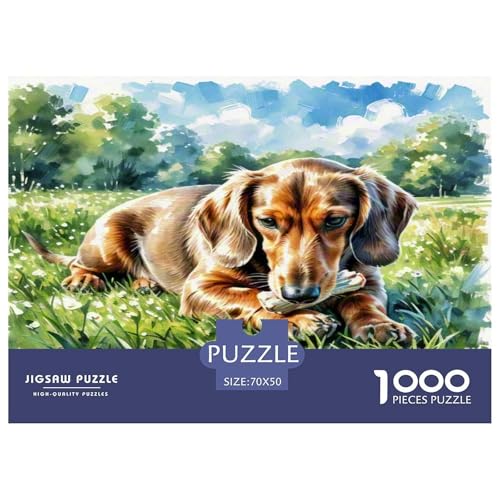 Wurst Hund 1000 Teile Tier Puzzles Herausforderndes Pädagogisch - Home Room Decoration Erwachsene Und Kinder Wertvoll Geschenk Für 70x50cm/1000pcs Wurst Hund 1000 Teile Tier Puzzles Herausforderndes Pädagogisch - Home Room Decoration Erwachsene Und Kinder Wertvoll Geschenk Für 70x50cm/1000pcs von MMDASBVPE