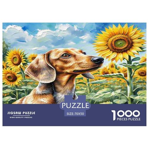 Wurst Hund 1000 Teile Tier Puzzles Premium Quality Familienspiel - Home Room Decoration Für Erwachsene, Familien Passen Buntes Spielzeug 70x50cm/1000pcs von MMDASBVPE