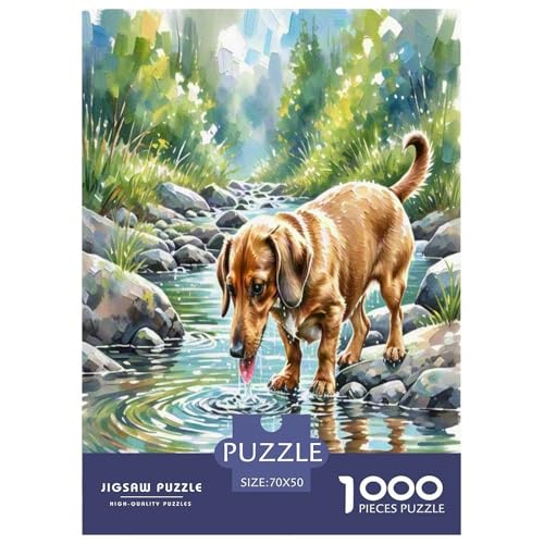 Wurst Hund 1000-teiliges Tier Puzzles Premium Quality Familienspiel - Home Room Decoration Erwachsene Und Kinder Buntes Spielzeug 70x50cm/1000pcs Wurst Hund 1000-teiliges Tier Puzzles Premium Quality Familienspiel - Home Room Decoration Erwachsene Und Kinder Buntes Spielzeug 70x50cm/1000pcs von MMDASBVPE