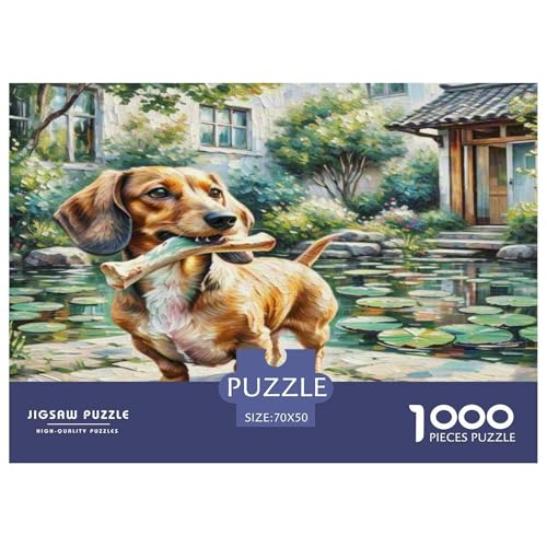 Wurst Hund 1000-teiliges Tier Puzzles Premium Quality Familienspiel - Home Room Decoration Für Erwachsene Und Kinder Ab 12 Jahren Geschenk Für Von 12 Jahren 70x50cm/1000pcs Wurst Hund 1000-teiliges Tier Puzzles Premium Quality Familienspiel - Home Room Decoration Für Erwachsene Und Kinder Ab 12 Jahren Geschenk Für Von 12 Jahren 70x50cm/1000pcs von MMDASBVPE