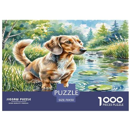 Wurst Hund 1000-teiliges Tier Puzzles Premium Quality Familienspiel - Home Room Decoration Für Erwachsene Und Kinder Ab 12 Jahren Wertvoll Geschenk Für 70x50cm/1000pcs Wurst Hund 1000-teiliges Tier Puzzles Premium Quality Familienspiel - Home Room Decoration Für Erwachsene Und Kinder Ab 12 Jahren Wertvoll Geschenk Für 70x50cm/1000pcs von MMDASBVPE