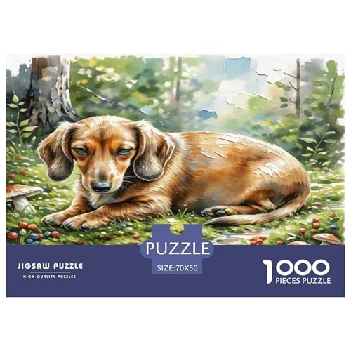 Wurst Hund 1000-teiliges Tier Puzzles Premium Quality Familienspiel - Home Room Decoration Für Erwachsene Und Kinder Ab 12 Jahren Wertvoll Geschenk Für 70x50cm/1000pcs Wurst Hund 1000-teiliges Tier Puzzles Premium Quality Familienspiel - Home Room Decoration Für Erwachsene Und Kinder Ab 12 Jahren Wertvoll Geschenk Für 70x50cm/1000pcs von MMDASBVPE
