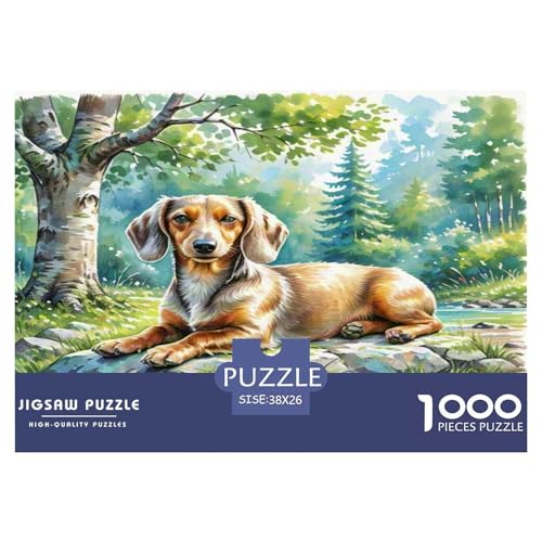 Wurst Hund 1000-teiliges Tier Puzzles Premium Quality Familienspiel - Home Room Decoration Unterhaltung Für Erwachsene Und Kinder Geschenk Für Von 12 Jahren 38x26cm/1000pcs Wurst Hund 1000-teiliges Tier Puzzles Premium Quality Familienspiel - Home Room Decoration Unterhaltung Für Erwachsene Und Kinder Geschenk Für Von 12 Jahren 38x26cm/1000pcs von MMDASBVPE