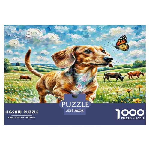 Wurst Hund 1000-teiliges Tier Puzzles Premium Quality Pädagogisch - Home Room Decoration Erwachsene Und Kinder Geschenk Für Von 12 Jahren 38x26cm/1000pcs Wurst Hund 1000-teiliges Tier Puzzles Premium Quality Pädagogisch - Home Room Decoration Erwachsene Und Kinder Geschenk Für Von 12 Jahren 38x26cm/1000pcs von MMDASBVPE