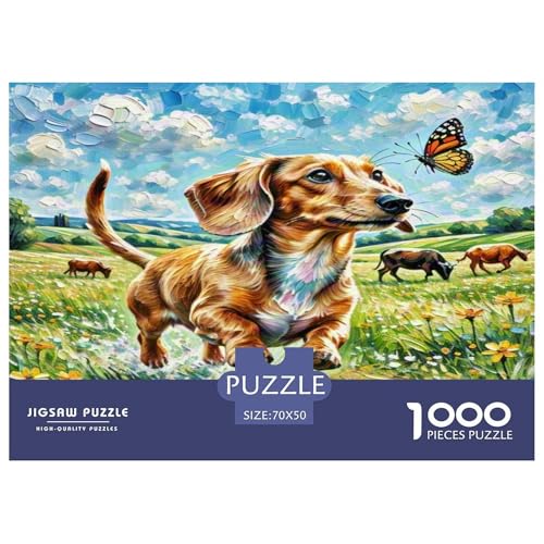 Wurst Hund 1000-teiliges Tier Puzzles Premium Quality Pädagogisch - Home Room Decoration Erwachsene Und Kinder Wertvoll Geschenk Für 70x50cm/1000pcs Wurst Hund 1000-teiliges Tier Puzzles Premium Quality Pädagogisch - Home Room Decoration Erwachsene Und Kinder Wertvoll Geschenk Für 70x50cm/1000pcs von MMDASBVPE