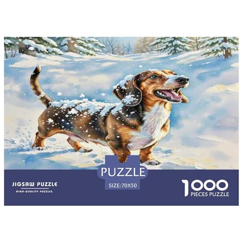 Wurst Hund 1000-teiliges Tier Puzzles Premium Quality Pädagogisch - Home Room Decoration Für Erwachsene, Familien Passen Geschenk Für Kinder Von 12 Jahren 70x50cm/1000pcs Wurst Hund 1000-teiliges Tier Puzzles Premium Quality Pädagogisch - Home Room Decoration Für Erwachsene, Familien Passen Geschenk Für Kinder Von 12 Jahren 70x50cm/1000pcs von MMDASBVPE