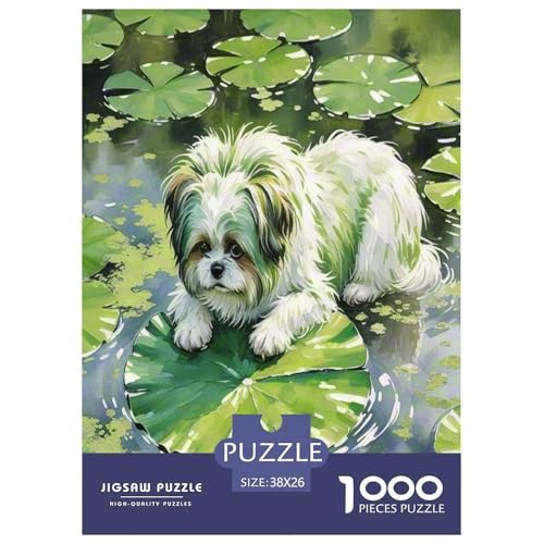 Xishi Hund 1000 Teile Tierhund Puzzles Premium Quality Familienspiel - Home Room Decoration Für Erwachsene Und Kinder Ab 12 Jahren Buntes Spielzeug 38x26cm/1000pcs von MMDASBVPE